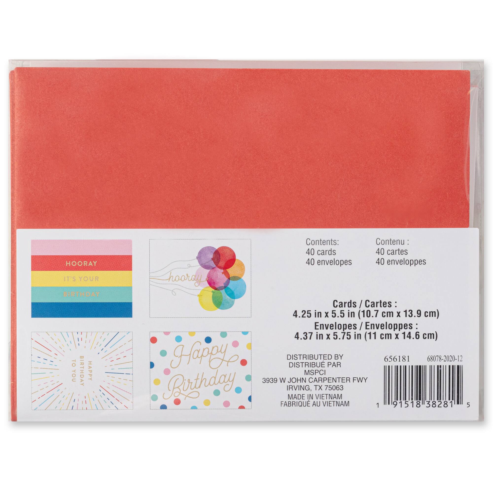 Rainbow Happy Birthday Cards & Envelopes by Recollections™, 4.25" x 5.5"